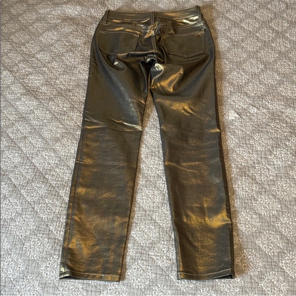 Kate Spade Broome Street Gold Shimmer Jeans - Picture 2 of 4